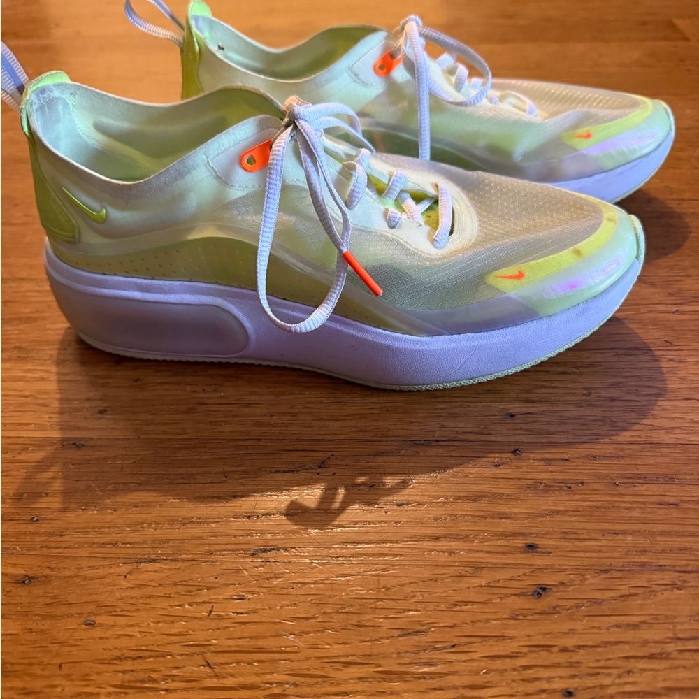 Nike Lime and White Athletic Shoes